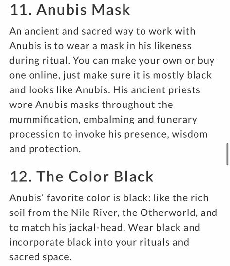 Anubis Deity Work, Anubis Altar Ideas, Anubis Worship, Working With Anubis, Anubis Witchcraft, Lord Anubis, Anubis Facts, Egyptian Paganism, Deity Work