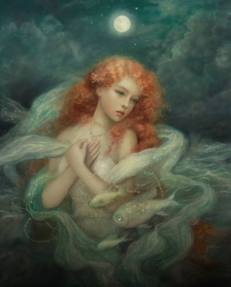 Annie Stegg, Fairy Paintings, Mermaid Painting, Fairytale Art, Mermaid Art, Ethereal Art, Fantasy Artwork, Pretty Art, Painting Inspiration