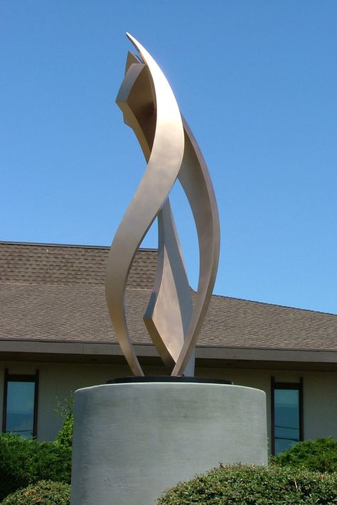 Monumental Sculpture — Riis Burwell Studio Monument Sculpture, Modern Oak Kitchen, Landscape Sculpture, Luxurious Furniture, Trophy Design, Public Sculpture, Office Furniture Design, Counter Design, Steel Sculpture