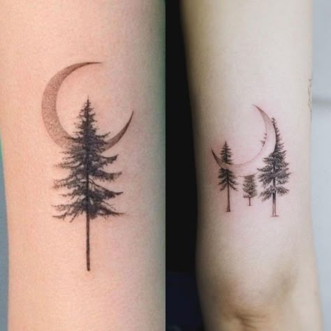 Matching Couple Tattoos Nature, Twilight Tattoos Aesthetic, Tree Couple Tattoo, Twilight Theme Tattoo, Twilight Inspired Tattoos Minimalist, Adventure Is Out There Tattoo, Twilight Saga Tattoos, Subtle Twilight Tattoos, Tattoo Fin