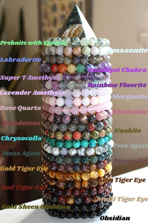 This Beaded Bracelets item by MineralMissy has 80 favorites from Etsy shoppers. Ships from Hygiene, CO. Listed on Feb 8, 2024 Different Bead Types, Crystal Bracelet Collection, Types Of Beads For Bracelet, Bracelet Crystal Beads, Gem Bracelets Stones, Pretty Bracelets Bead, Beaded Crystal Bracelets, Amethyst Stone Bracelet, Crystal Bead Bracelet Ideas