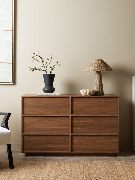 Mocka Furniture, Chest Of Drawers Decor, Dresser Inspo, Chest Of Drawers Bedroom, My Bedroom Ideas, Modern Chests, Modern Chest Of Drawers, Bedside Table Drawers, Drawers Bedroom