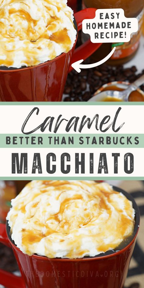 Caramel Macchiato Creamer Recipe, Starbucks Caramel Macchiato Recipe, Homemade Caramel Macchiato, Homemade Vanilla Syrup, Caramel Macchiato At Home, Starbucks Caramel Macchiato, Caramel Macchiato Starbucks, Cinnamon Swirl Coffee Cake, Coffee Creamer Recipes