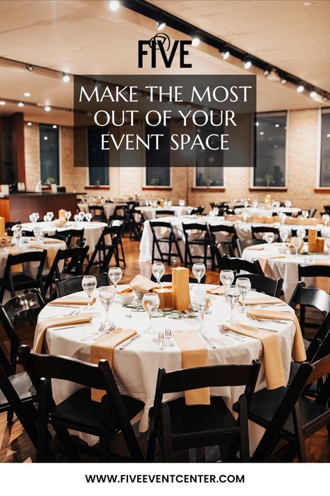 Small Venue Table Layout, Event Room Design Spaces, Open Event Space, Modern Event Space Design, Party Space Design, Event Room Ideas, Event Space Business Plan, Small Event Venue Spaces, Owning An Event Space