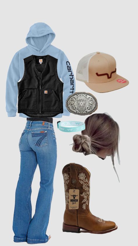 Country Western Outfits, Country Outfits Women, Cute Cowgirl Outfits, Casual Country Outfits, Country Fits, Country Outfit, Cowgirl Style Outfits, Cute Cowgirl, Country Clothes