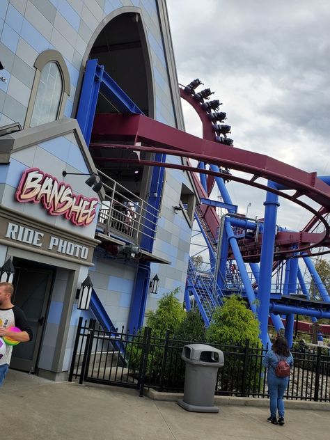 Kings Island Aesthetic, Kelsey Core, Summer With Bestie, Roller Coaster Aesthetic, Coaster Aesthetic, Amusement Park Aesthetic, King Island, Kings Island Amusement Park, Mason Ohio