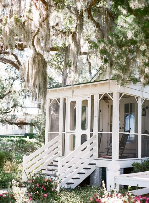 Tree Wedding Decorations, Low Country Home, Low Country Homes, Oak Tree Wedding, Hilton Head Wedding, South Carolina Homes, Southern Cottage, Tree House Kids, Lowcountry Wedding