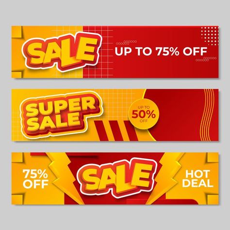 Set of sale banners design. vector illus... | Free Vector #Freepik #freevector #banner #brochure #flyer #frame Sales Banner Design Ideas, Banner App Design, Sale Banner Design Ideas, Discount Banner Design, Banner Website Design, Offers Banner, Business Banner Design, Banner Design Templates, Sale Banner Design