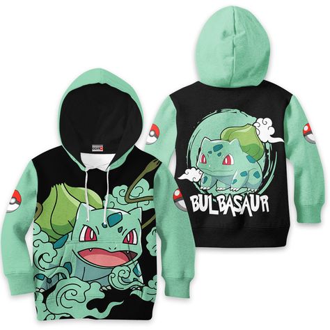 Pokemon Bulbasaur Kids Hoodie Custom Anime Merch Hoodie Check more at https://customizationtrend.com/pokemon-bulbasaur-kids-hoodie-custom-anime-merch-hoodie-2173/ Pokemon Merch, Zoroark Pokemon, Pokemon Bulbasaur, Pokemon Starters, Merch Hoodie, Gift For Your Bestie, Dog Treats Homemade, Dog Treats Homemade Recipes, Hooded Cloak