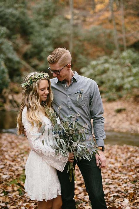 Jamie + Brett – Hello May Casual Wedding Groom, Mens Casual Wedding, Casual Groom, Mens Casual Wedding Attire, Casual Groom Attire, Casual Bride, Bush Wedding, Casual Grooms, Casual Wedding Attire