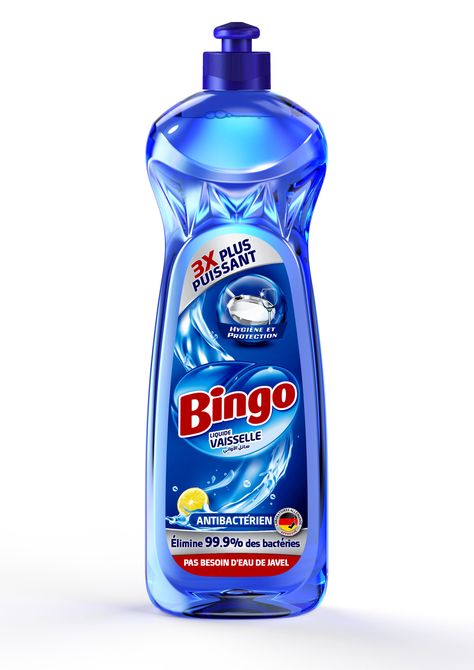 BINGO DISH WASHING DETERGENT Packaging Industrial Design (PET Bottle) – Packaging Of The World Detergent Packaging, Cleaning Products Design, Plastic Bottle Design, Detergent Brands, Soap Packaging Design, Detergent Bottles, Bottle Design Packaging, Washing Detergent, Bottle Label Design