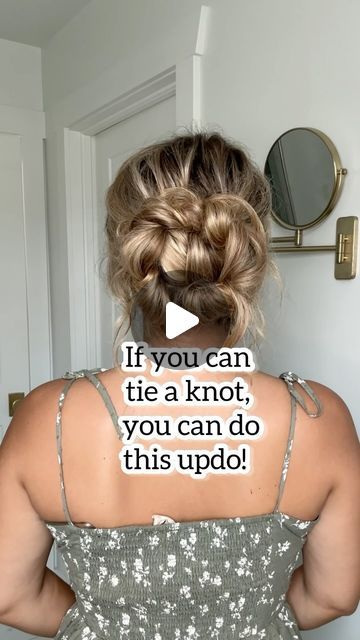 Lainey Ostrom on Instagram: "If you can tie a knot then you can do this updo (with a little bit of patience!). Have you guys noticed a trend with some of my updos? Most of them require knots! A knot is an easy way to do an updo and make your hair look professionally done! Comment below if you’ll give it a try!" Easy Updo You Can Do Yourself, Easy Up Dos To Do On Yourself, How To Do Long Hair Updos, Professional Easy Updos, Easy Updos To Do On Yourself, Loose Romantic Updo, Easy Updo Straight Hair, Easy Do It Yourself Updo, Easy At Home Updos