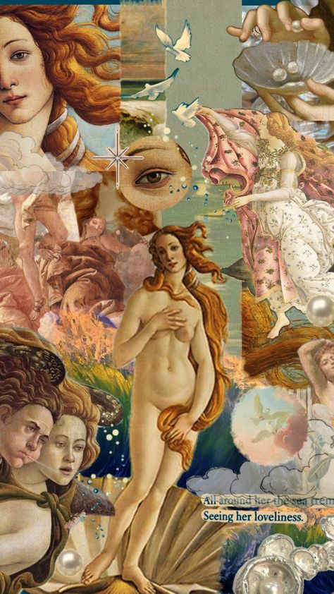 Sandro Botticelli Paintings, Birth Of Venus Botticelli, Botticelli Art, Botticelli Paintings, Venus Painting, Venus In Pisces, Venus Art, Birth Of Venus, Sandro Botticelli