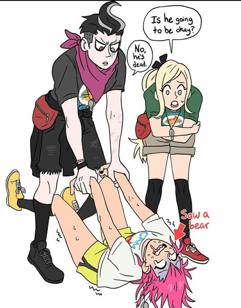 Danganronpa Camp Au, Gundham Tanaka Fanart, Funny Danganronpa, Camp Hope, Kazuichi Soda, Kazuichi Souda, Hope's Peak Academy, Gundham Tanaka, Danganronpa Fanart