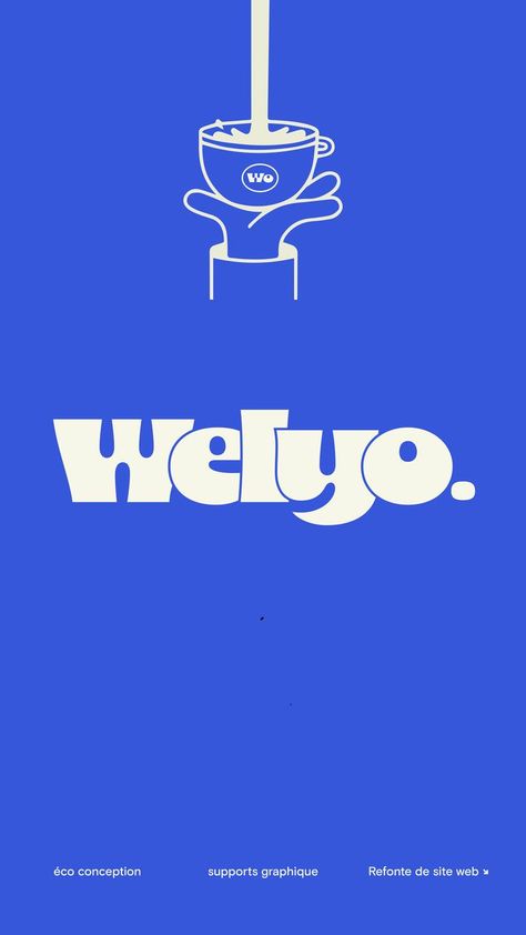 ☕️ WELYO • LOGO BOLD SANS SERIF FONT • DESIGN 2024 •  Funky, loud, and cutely proud kinda font profesionallogodesigner #logon #designlife🚀. Logo Design Graphics, Food Logo Design, Food Logo, Font Design, Serif Font, Logo Design, Design, Logos