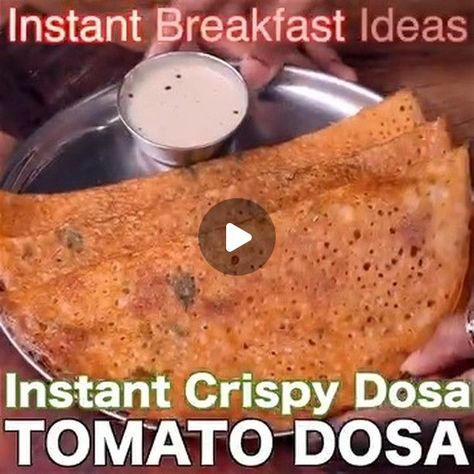 Hebbar's Kitchen on Instagram: "Tomato Dosa: https://bit.ly/2HAuIxf
Adai Dosa Recipe: https://bit.ly/31mIdbO
Pesarattu Recipe: https://bit.ly/2ZYoQod
Instant Wheat Dosa: https://bit.ly/39VgLWd

Wheat Dosa Recipe | Instant Wheat Flour Dosa | Godhuma Dosa | Godhi Dose | Atta Dosa with detailed photo and video recipe. An easy and healthy instant dosa recipe made from wheat flour or atta, onions, and herbs. It is ideal for early morning breakfast or even for a tiffin box when served with a spicy and tangy red chutney or tomato chutney. Unlike other traditional South Indian Dosa Recipes, atta dosa does not require fermentation and batter can be prepared within minutes.

#hebbarskitchen" South Indian Dosa Recipe, Adai Dosa Recipe, Indian Dosa Recipe, Pesarattu Recipe, Wheat Dosa, Instant Dosa Recipe, Indian Dosa, Early Morning Breakfast, Red Chutney