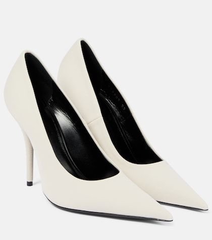 Balenciaga - Knife jersey pumps | Mytheresa Knife Shoes, Balenciaga Heels, Grey Pumps, Black Balenciaga, Velvet Pumps, Balenciaga Women, Silver Pumps, Gold Pumps, Pink Pumps