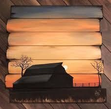 Stick Art, Paint Nite, Image Nature, Pallet Painting, Paint Night, Simple Acrylic Paintings, Pallet Art, Kids Wood, Wood Painting