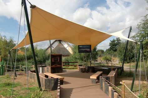 Outdoor learning solutions, we have a stylish and budget friendly range of pre-designed canopies great for school canopies and outdoor classrooms. Membrane Architecture, Pvc Canopy, Membrane Structure, Canopy Architecture, Tensile Structures, Backyard Canopy, Garden Canopy, Diy Canopy, White Canopy