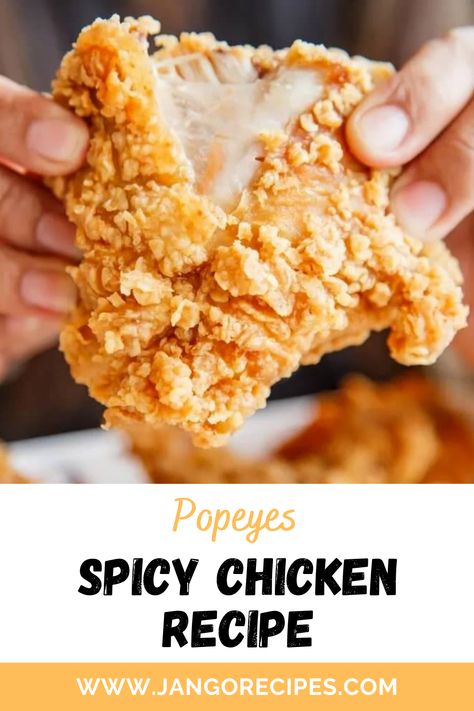 In this blog, I will share with you a Popeyes Spicy Chicken Recipe that is extremely delicious. Copycat Popeyes Spicy Chicken, Popeye Chicken Recipe, Extra Crispy Spicy Fried Chicken, Best Fried Chicken Batter Recipe, Popeyes Spicy Chicken Sandwich Recipe, Spicy Chicken Recipes Fried, Popeyes Seasoning Recipe, Popeyes Chicken Tenders Recipe, Popeyes Chicken Recipe Copycat