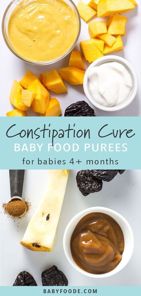 Purees For Babies, Constipation In Babies, Baby Constipation, Baby Food Recipes Stage 1, Constipated Baby, Puree Recipes, Diy Baby Food, Easy Baby Food Recipes, Baby Food Ideas