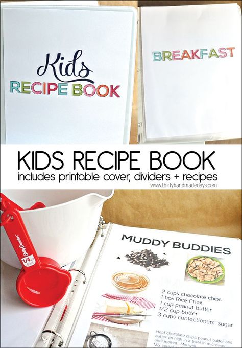 Make a kids recipe book for your family- with pictures and text to help all kids cook in the kitchen! from thirtyhandmadedays.com Kid Cooking, Chocolate Chex, Breakfast Recipes Kids, Kids Recipe, Kids In The Kitchen, Cooking Club, Kids Cooking, Food For Kids, Kid Food