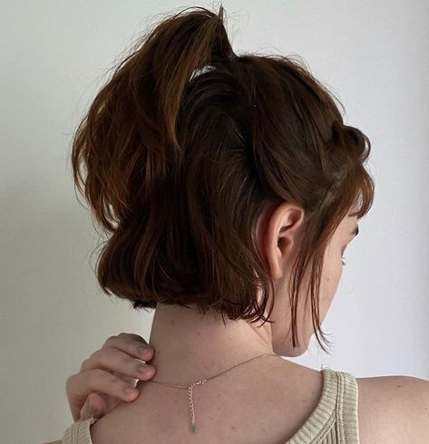 Cute Hairstyles For Neck Length Hair, Hair Styles For Neck Length Hair, Half Up Half Down Chin Length Hair, Hairstyle For Neck Length Hair, Styling Neck Length Hair, Short Hair Long Neck, Hair For Short Neck, How To Style Neck Length Hair, Short Neck Length Haircut