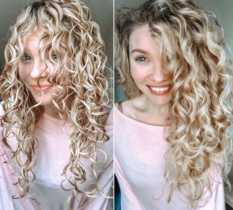 Curly Hair Before and After Breaking the Cast Curly Hair Dos, Wavy Hair Tips, The Curly Girl Method, Frizzy Curly Hair, Curly Hair Types, Curly Girl Method, Wavy Curly Hair, Curly Hair Routine, Hair Routine