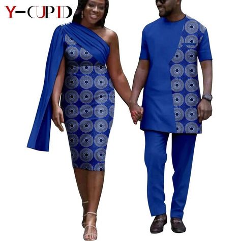 Couples africains assortis élégants de tenues | Couples africains assortis de vêtements-Africain-Aliexpress Men Outfits Suits, Clothes For Couples, Couples African Outfits, Clothes Print, Ruffle Skirts, Ruffles Top, Handbags Patterns, African Outfits, Work Suits