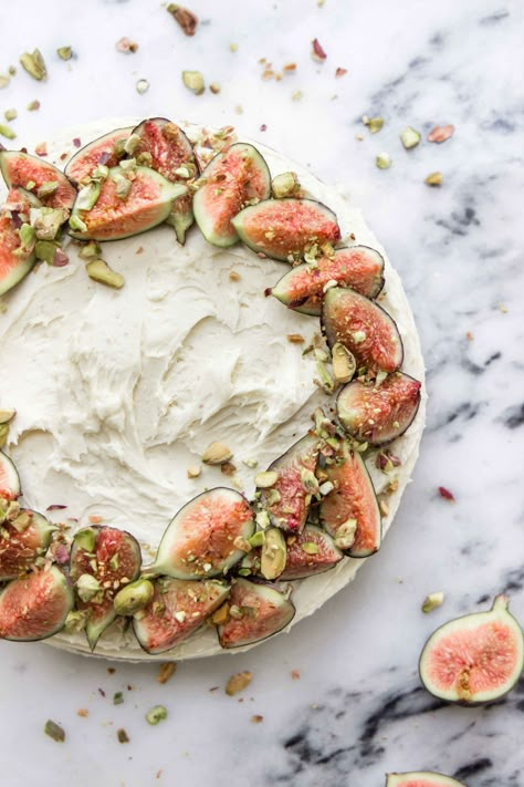 Spiced Chai Fig Cake With Vanilla Buttercream - The Well Co. Coconut Milk Uses, Fig Cake, Spiced Chai, Fig Recipes, Aesthetic Foods, Food Decorations, Dairy Free Gluten Free, Chai Spice, Baking Essentials