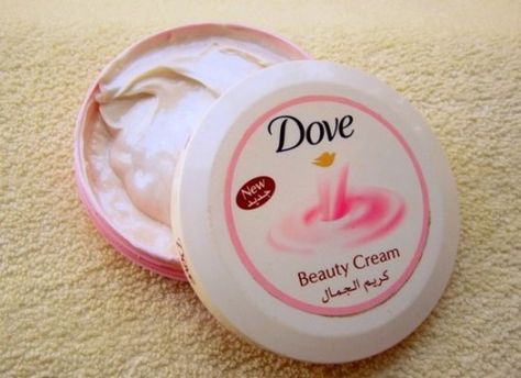 Dove Beauty Cream Review - Makeup and Beauty Home Dove Face Cream, Camp Toiletries, Afro Wedding, Afro Wedding Hairstyles, Dove Products, Dove Beauty Cream, Vaseline Rosy Lips, Ogx Hair Products, Dove Cream