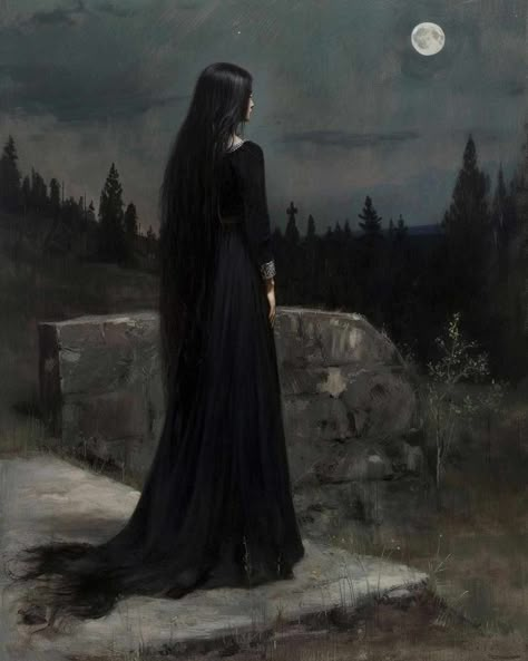 Alys Rivers, Arte Peculiar, Yennefer Of Vengerberg, Rennaissance Art, Woman In Black, Fantasy Magic, Goth Art, Gothic Aesthetic, Witch Art