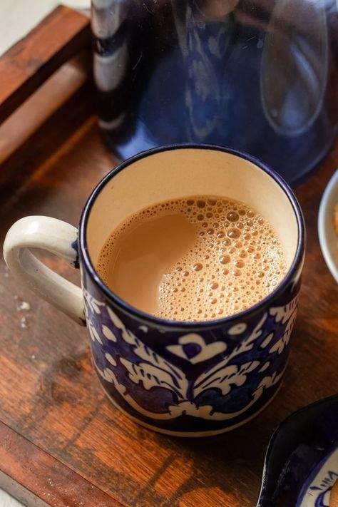 How to Make Doodh Patti Chai - Flour & Spice Chai Aesthetic, Tea Wallpaper, Chai Lover, Good Morning Tea, Chai Recipe, Food Captions, Cinnamon Tea, Vegetarian Fast Food, Krishna And Radha