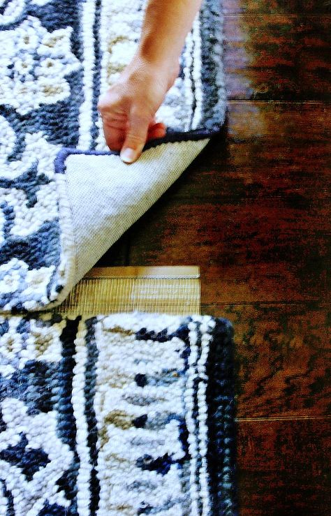 How To Combine Two Smaller Rugs to Make One Larger One - Thistlewood Farm Two Rugs One Room, Two 5x7 Rugs Together, How To Sew Two Rugs Together, Connecting Two Rugs, Multiple Area Rugs In One Room, Diy Runner Rug, Runner Next To Bed, Mixing Rugs In Same Room, Two Rugs In One Room Layout