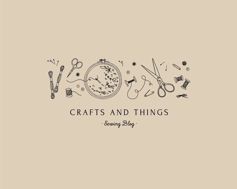 Premade Logo, Stamp logo, Knitting Logo, Hand needle,Sewing Logo, Brand Design,Fashion Logo,Craft... minimalistlogo #logoolshop #logoshop Handcrafted Logo Design, Crafty Logo Design, Sewing Brand Logo, Artisan Logo Design, Sewing Logo Design Ideas Branding, Craft Logo Design Creative, Handmade Logo Ideas, Embroidery Logo Design Ideas, Arts And Crafts Logo