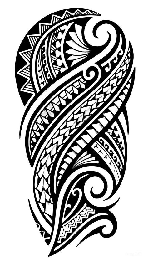 Men Polynesian Tattoo, Maori Tattoo Stencil, Polynesian Tattoos Men, Polynesian Tattoo Designs Men, Polynesian Sleeve Tattoo, Stencil Tattoo Ideas, Stencil Tattoo Ideas Men, Maori Tattoo Design, Men Waves