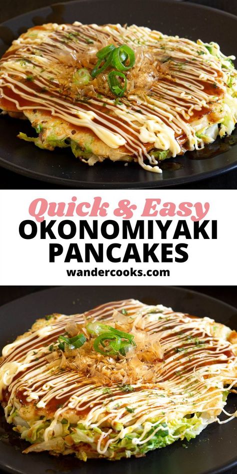 Japanese Waffle Recipe, Asian Cabbage Pancakes, Japanese Vegetable Pancake Recipe, Japanese Egg Pancake, Japanese Potato Pancake, Cool Pancake Ideas, White Savory Food, Snack For Dinner, Japanese Cabbage Pancake Recipe