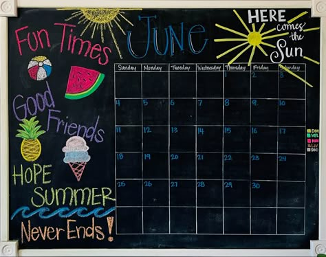 June Calendar 2024 Chalkboard, June Calander Idea, June Dry Erase Board Ideas, June Dry Erase Calendar Ideas, June Whiteboard Calendar, June Chalkboard Calendar Ideas, June Whiteboard Ideas, June White Board Calendar Ideas, June Calendar 2024 Aesthetic Whiteboard