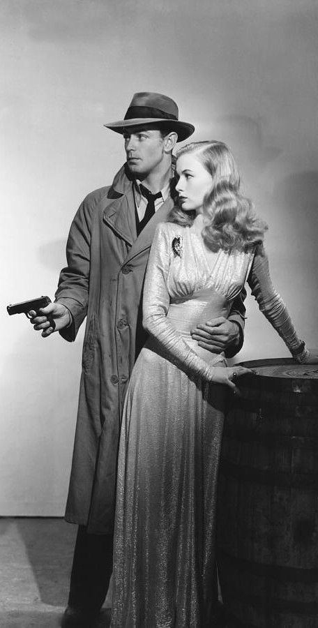 Film Noir Photography, Classic Film Noir, Noir Detective, Detective Aesthetic, Vintage Hollywood Glamour, Noir Movie, Fritz Lang, Veronica Lake, Couple Poses Reference