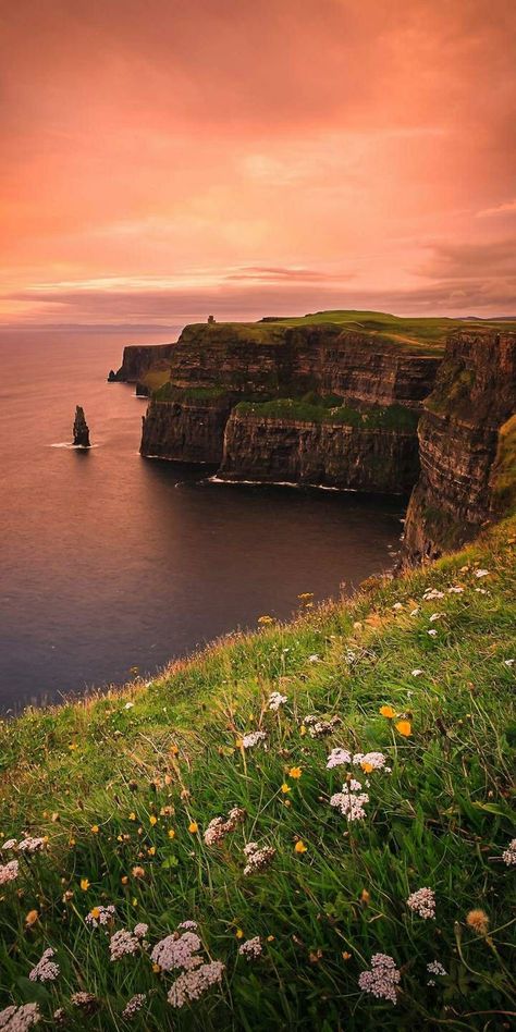 Irish Aesthetic, Ireland Cliffs, Ireland Aesthetic, Ocean Cliff, Ireland Landscape, Cliffs Of Moher, Pastel Art, Ireland Travel, Image House