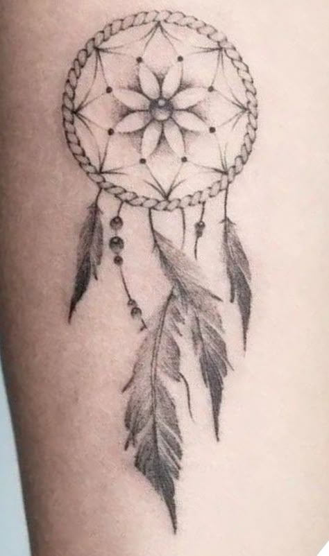 Dream Catcher Elbow Tattoo, Dainty Dream Catcher Tattoo, Dreamcatcher Compass Tattoo, Tattoo Ideas Dream Catcher, Dream Catcher Tattoo, Elbow Tattoos, Abstract Tattoo, Thigh Tattoo, Dream Catchers