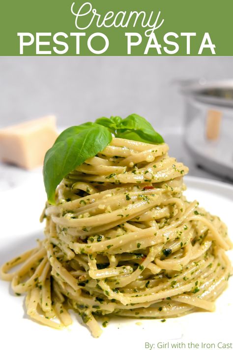 Pesto Pasta Sauce, Pesto Sauce For Pasta, Creamy Pesto Pasta, Creamy Pesto Sauce, Pasta Al Pesto, Pesto Pasta Recipes, Growing Basil, Creamy Pesto, Pasta Sauce Recipes