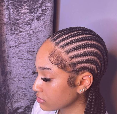 All Back Cornrows, Small Feed In Braids, Small Cornrows, Feed In Braids, Cornrows Braids For Black Women, Braided Hairstyles For Black Women Cornrows, Feed In Braids Hairstyles, Bridal Hair Headpiece, Long Box Braids