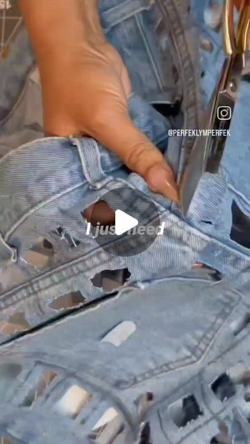 Denim Upcycle Clothing, Jeans Diy Refashion, Upcycled Denim Fashion, Recycled Denim Fashion, Upcycle Clothes Diy Refashioning, Diy Jeans Refashion, Upcycled Denim Diy, Refashion Jeans, Jeans With Chains