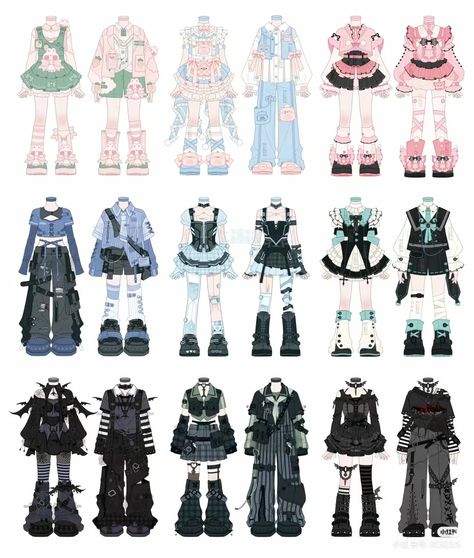 Top Ideas Drawing, Clothes Ideas For Drawing, Anime Clothing Reference, Oc Outfits Drawing, Outfit Ideas For Art, Draw Your Character In This Outfit, Character Design Clothing, Outfit Ideas For Ocs, Oc Clothing Ideas