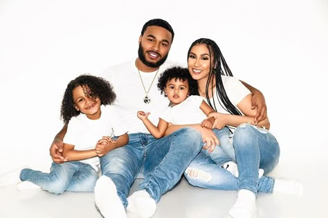 Queen Naija, Mommy Daughter Photoshoot, Mother Son Photos, Son Pictures, Denim Photoshoot, Studio Family Portraits, Son Outfits, Maternity Photography Poses Outdoors, Family Studio Photography