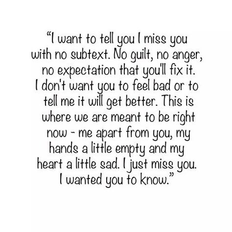 I miss you every day but can't tell you because you won't take it well. I don't want you back. I just miss you. Missing You Quotes For Him Distance, Want You Back Quotes, Marry Me Rebecca, Things I Wish I Said, Feelings List, I Miss You Text, I Want Him Back, Lost Friendship, Miss You Text