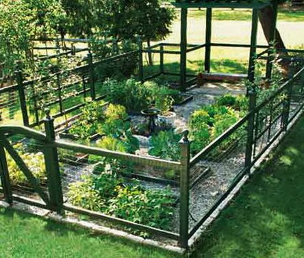 Garden Layout Ideas_23 Fenced Vegetable Garden, Diy Garden Fence, Garden Layout Vegetable, Have Inspiration, Wire Fence, The Secret Garden, Vegetable Garden Design, Garden Bed, Garden Fencing