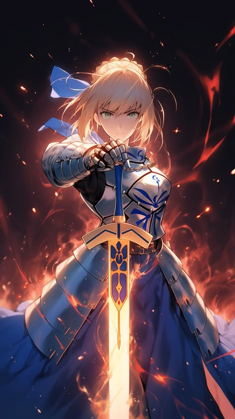 Fate Stay Night Characters, Artoria Alter, Saber Fate Stay Night, One Punch Anime, Costume Viking, Type Moon Anime, Saber Fate, Shirou Emiya, Arturia Pendragon