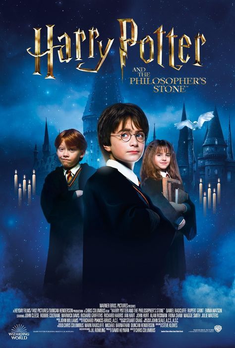 Harry Potter and the Philosopher's Stone (2001) Posters Harry Potter, Poster Harry Potter, Harry Potter 3, Warwick Davis, Harry Potter Ron And Hermione, Chris Columbus, Robbie Coltrane, Harry Potter Poster, Harry Potter Ron